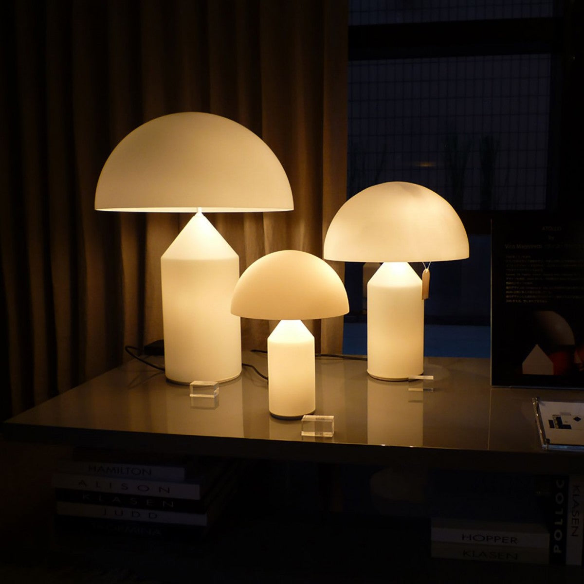 Dome Mushroom Alabaster Table Lamp