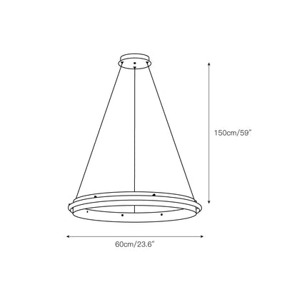 Aura Acrylic LED Chandelier