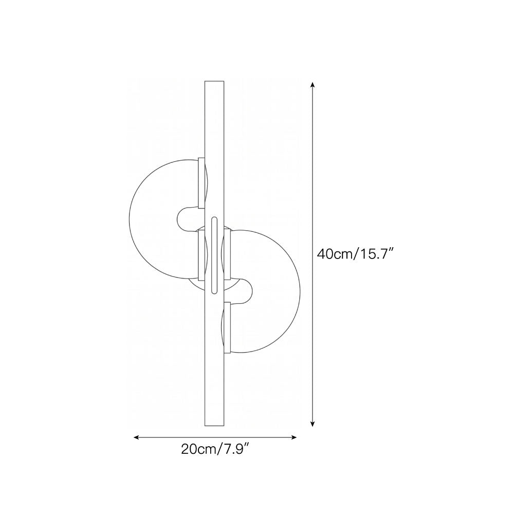 Aurelia Dual Disc Alabaster Wall Sconce
