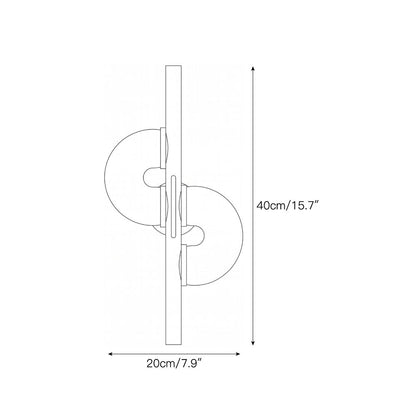 Aurelia Dual Disc Alabaster Wall Sconce