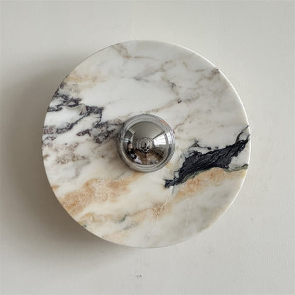 Calacatta Round Marble Wall Sconce