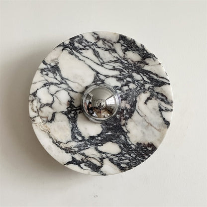 Calacatta Round Marble Wall Sconce