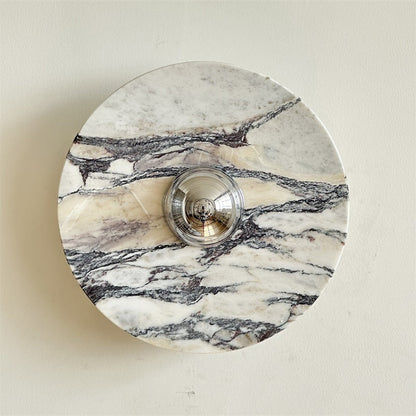 Calacatta Round Marble Wall Sconce