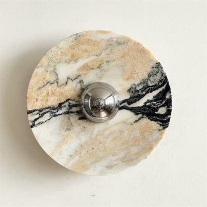 Calacatta Round Marble Wall Sconce