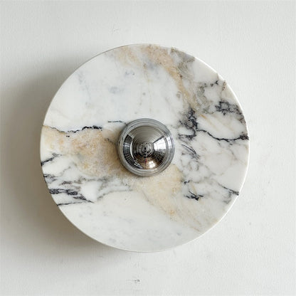 Calacatta Round Marble Wall Sconce