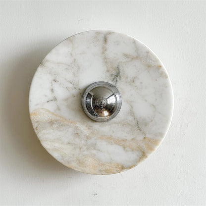 Calacatta Round Marble Wall Sconce