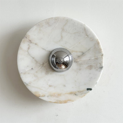 Calacatta Round Marble Wall Sconce