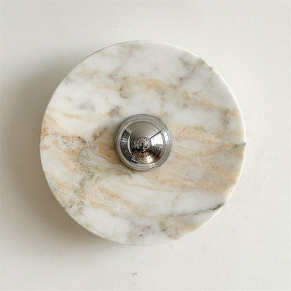 Calacatta Round Marble Wall Sconce