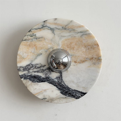 Calacatta Round Marble Wall Sconce