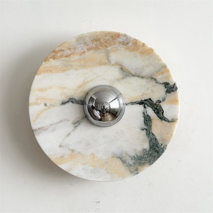 Calacatta Round Marble Wall Sconce