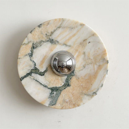 Calacatta Round Marble Wall Sconce