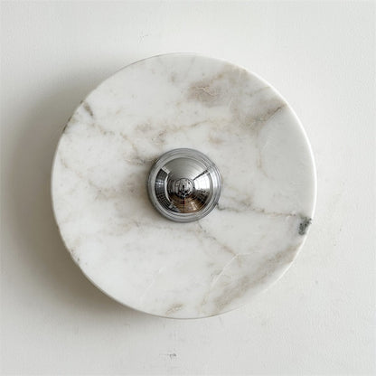 Calacatta Round Marble Wall Sconce