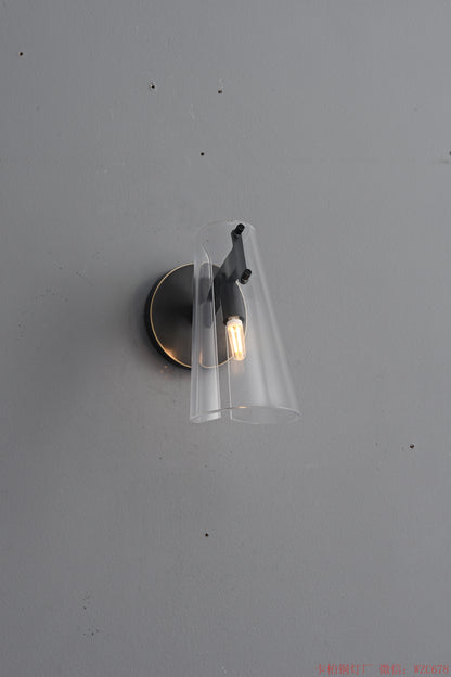 Brass Wall sconce with acrylic shade