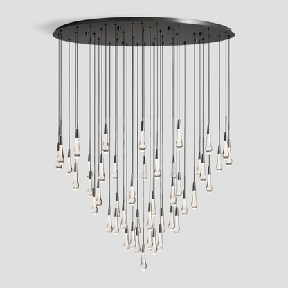 Soltaire Round Chandelier 17" 24" 36“ 58“