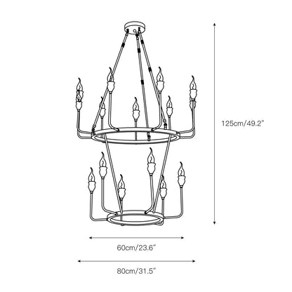 Berlin Candle Chandelier