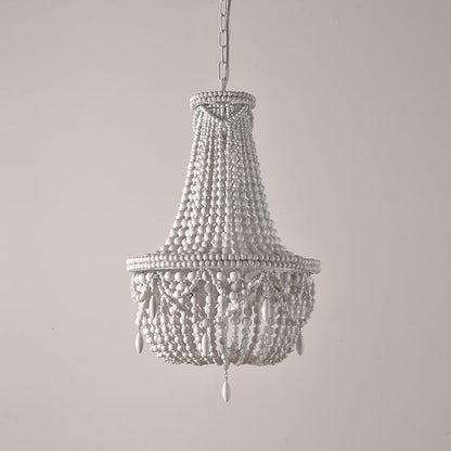 Betsey Wood Bead Chandelier