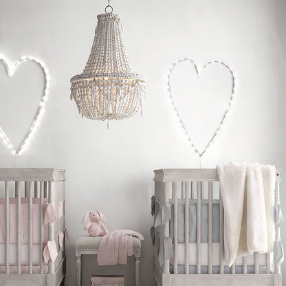 Betsey Wood Bead Chandelier