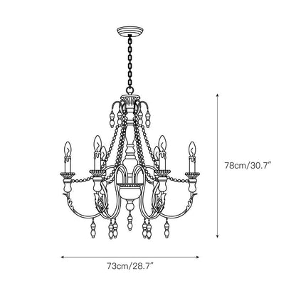 Billiter Wooden Chandelier