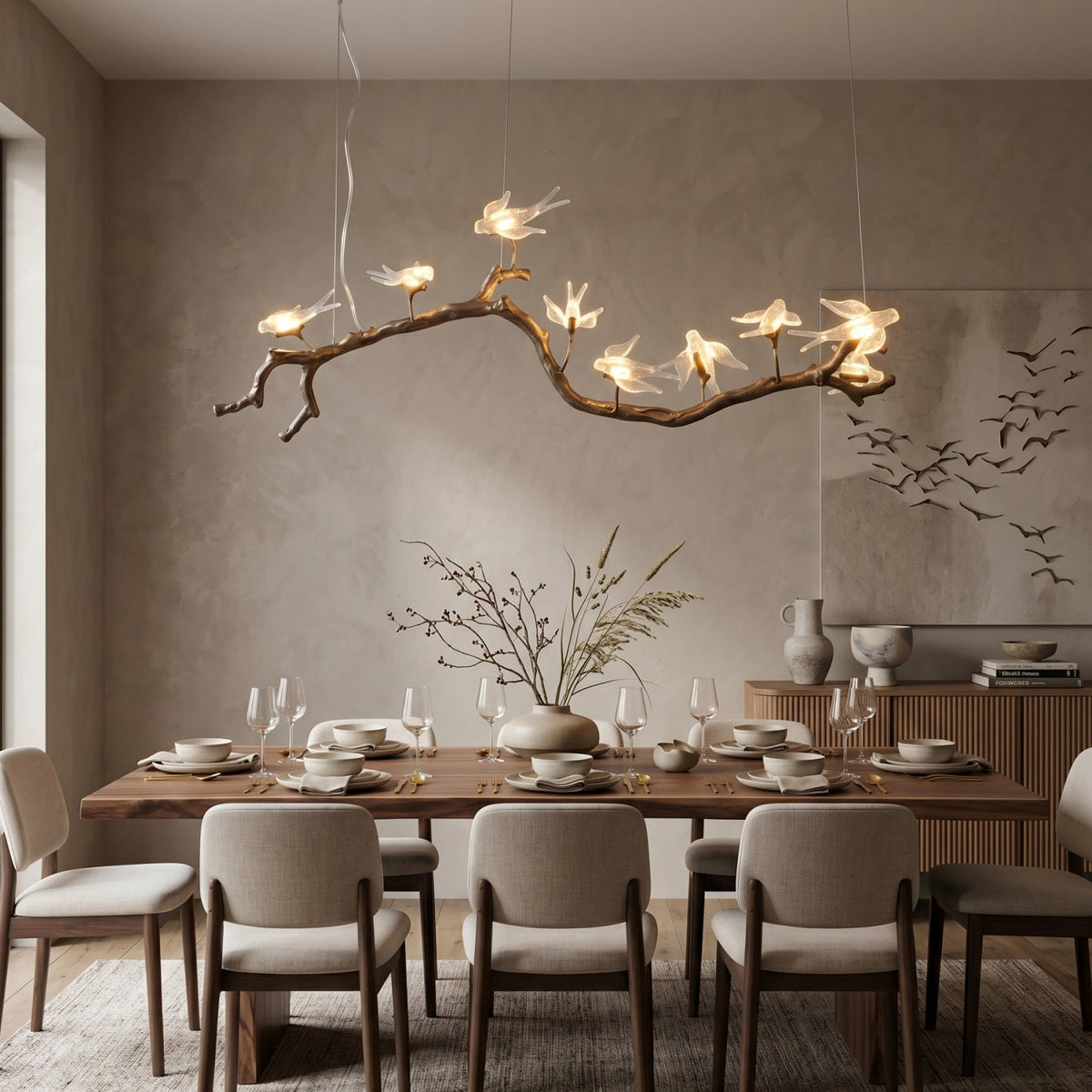 Bird Song Branching Linear Chandelier