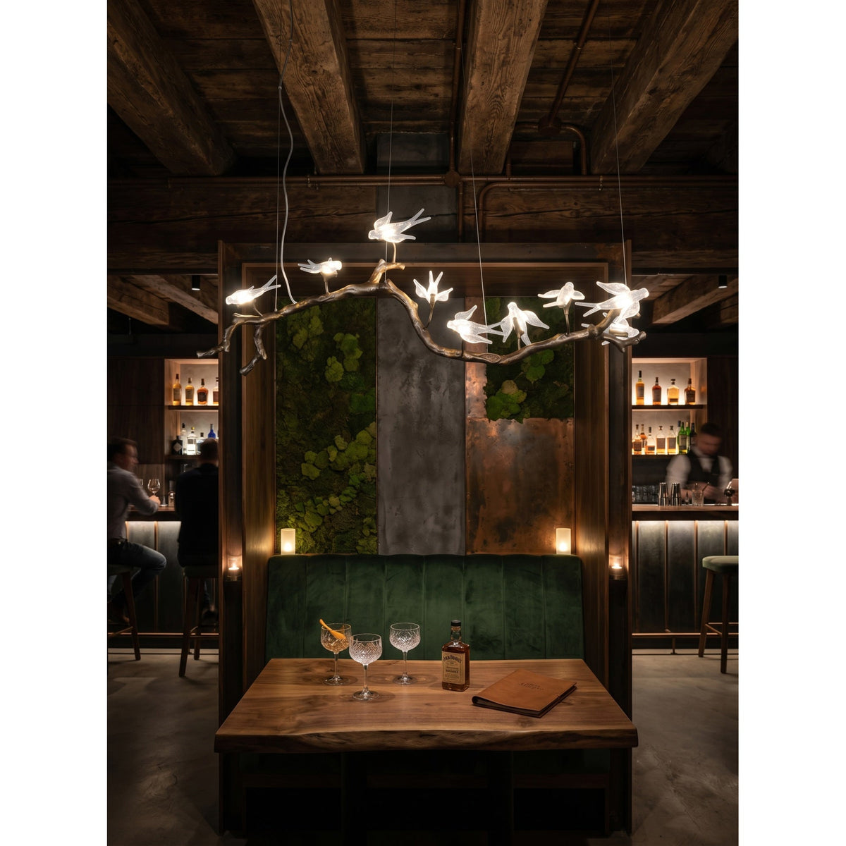 Bird Song Branching Linear Chandelier