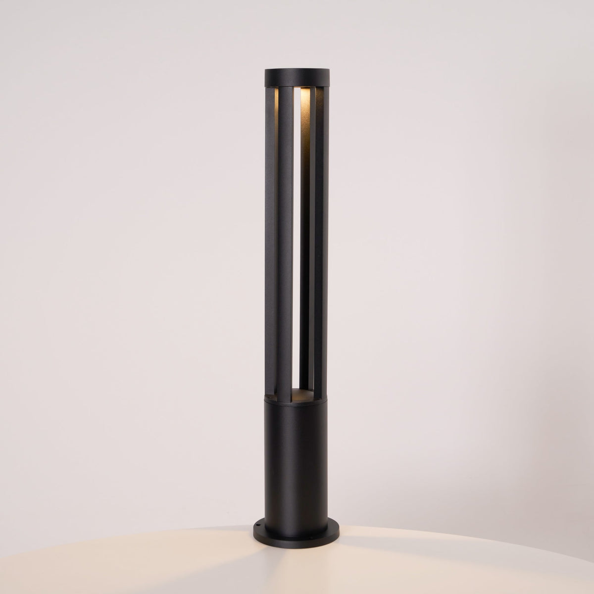 Black Cylindrical Garden Outdoor Light
