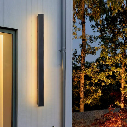 Long Strip Solar Outdoor Sconce