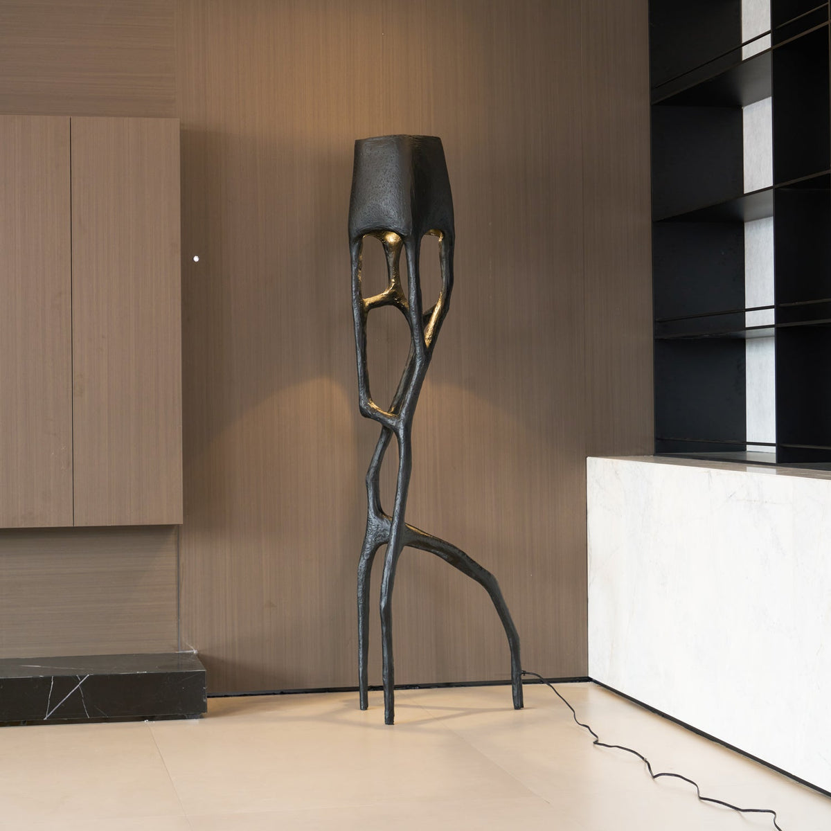Brutalist Tree Sculpture Floor Lamp