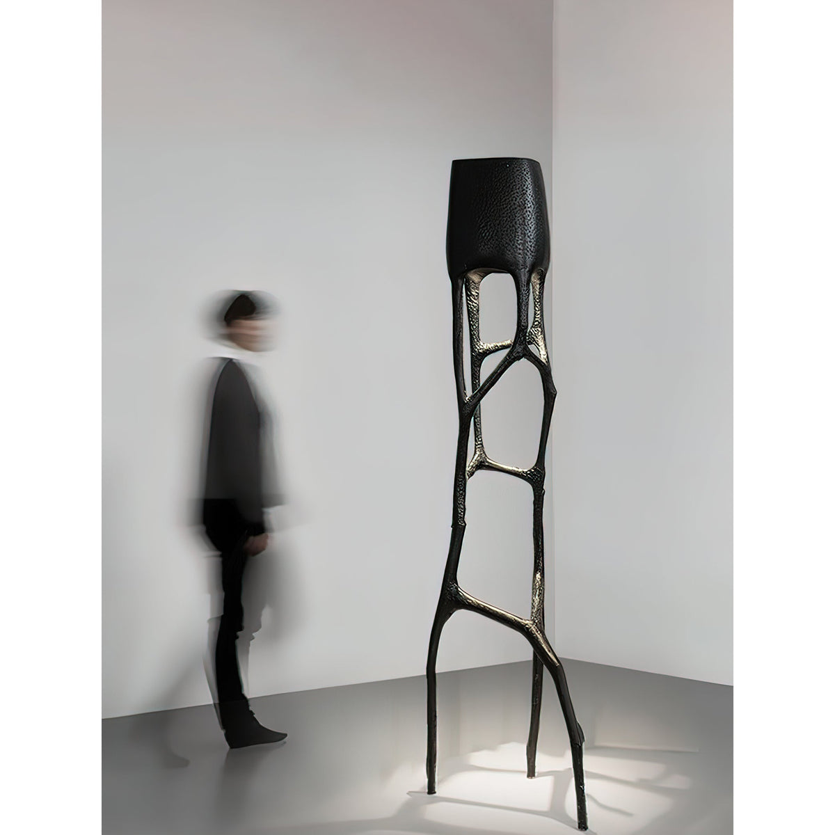Brutalist Tree Sculpture Floor Lamp