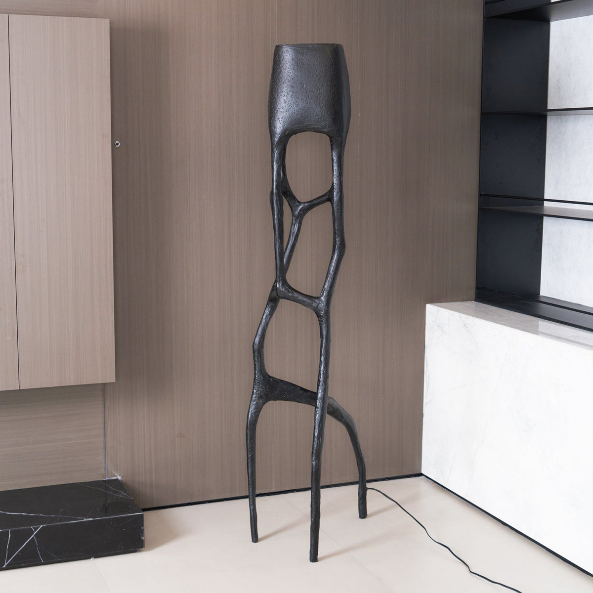 Brutalist Tree Sculpture Floor Lamp