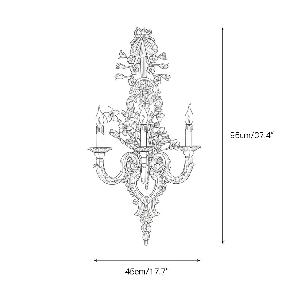 Blanche Brass Wall Lamp