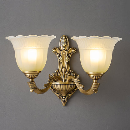 Bloom Flower Brass Sconce