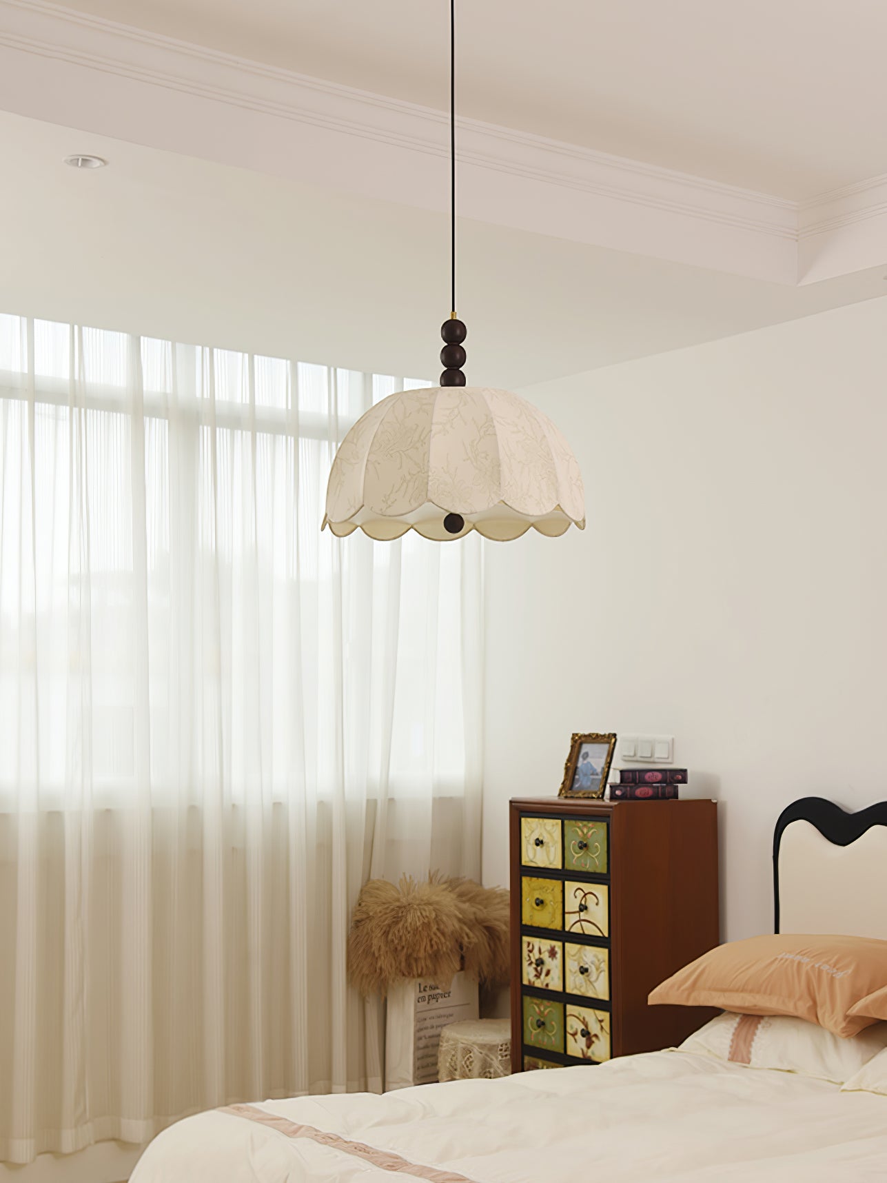 Blossom Fabric Swag Pendant Light