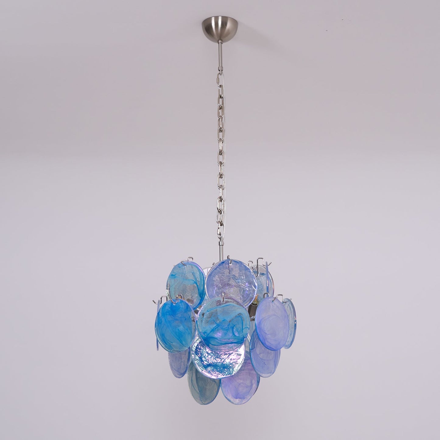 Blue Vistosi Disc Chandelier