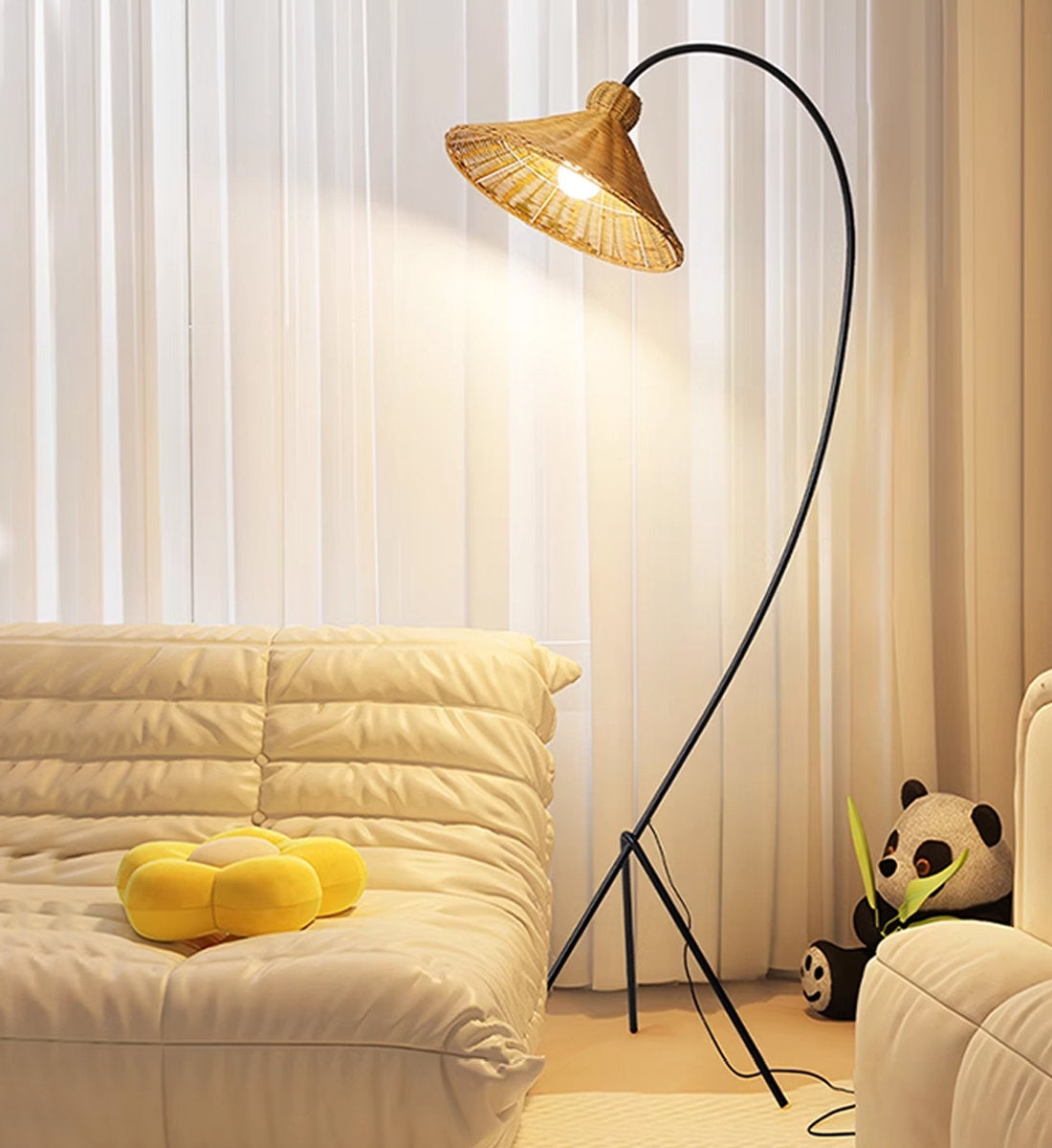 Boa Rattan Floor Lamp