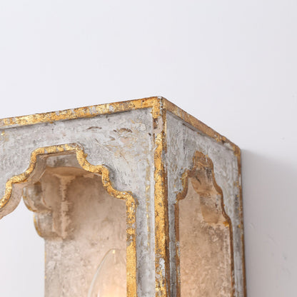 Boho Rustic Cube Sconce