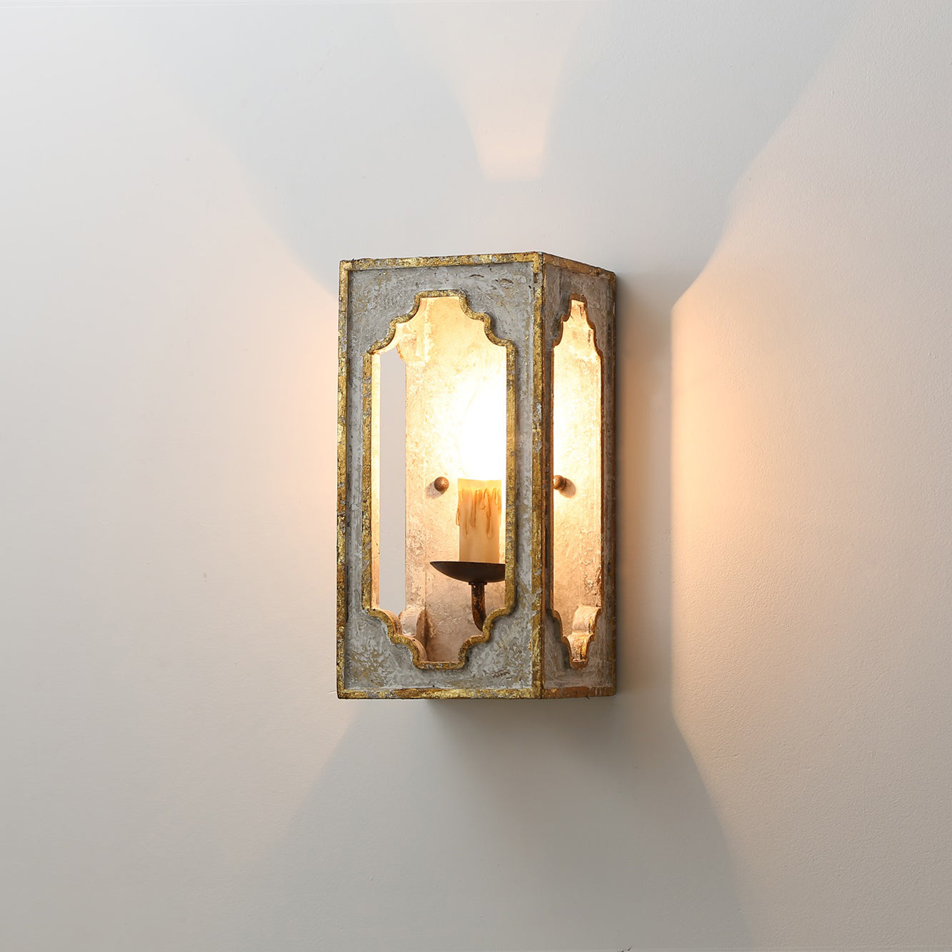 Boho Rustic Cube Sconce