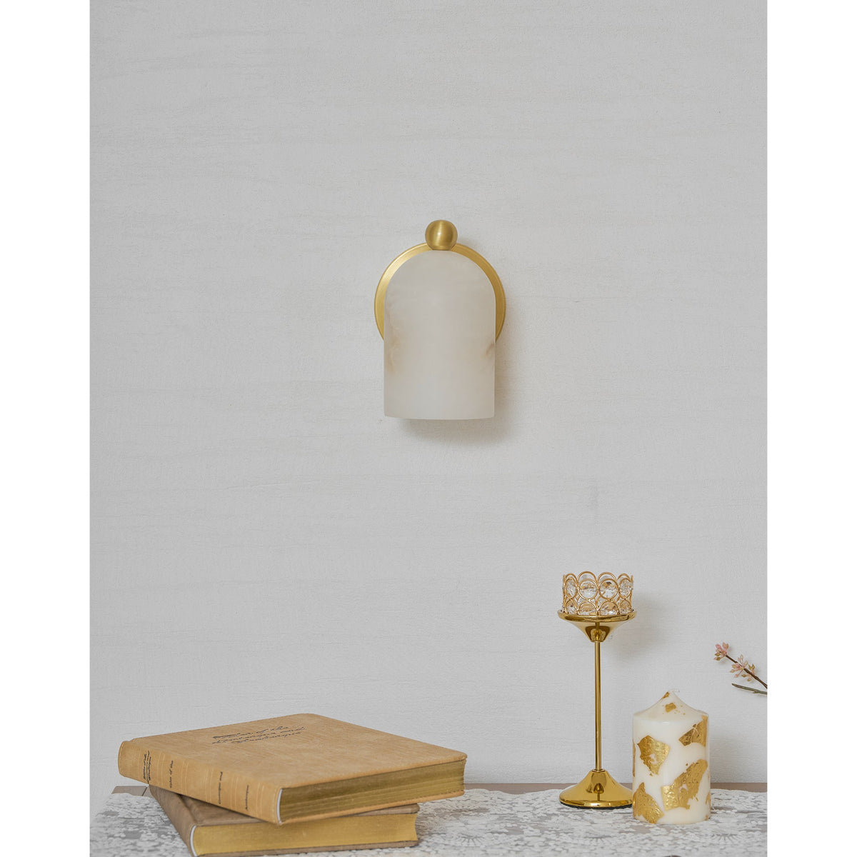 Bombelles Alabaster Wall Lamp