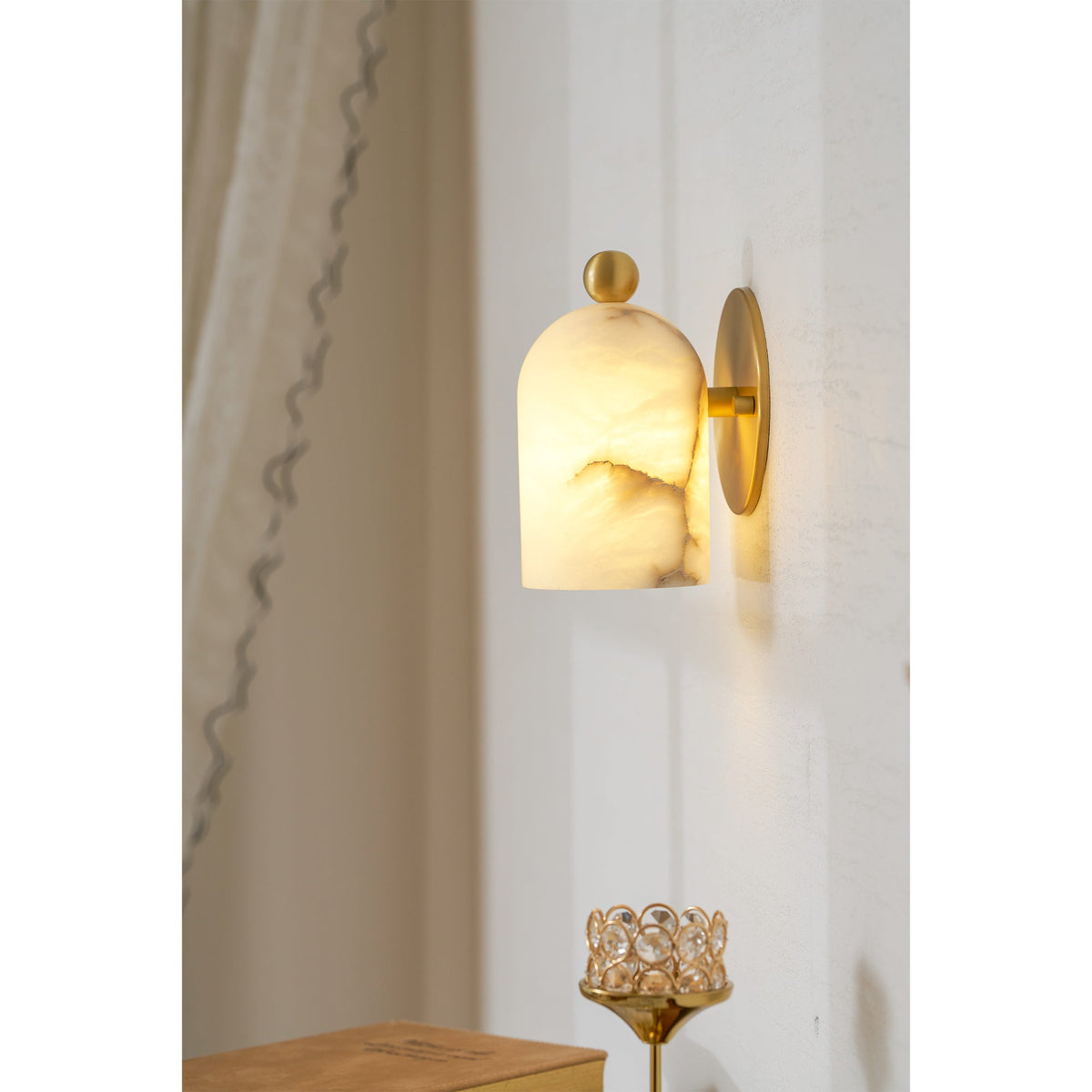Bombelles Alabaster Wall Lamp