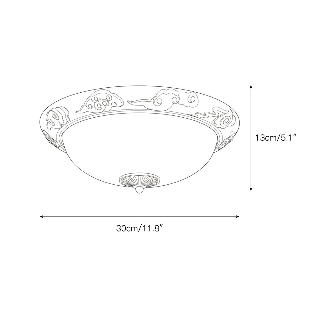 Brahm Flush Ceiling Lamp