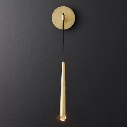 Cone Wall Lamp in Brass