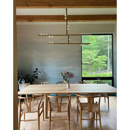 Brass Drop System Chandelier