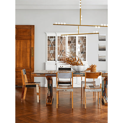 Brass Drop System Chandelier