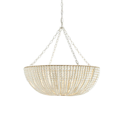 Lana Wood Beaded Chandelier