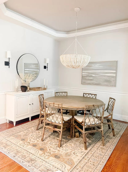 Lana Wood Beaded Chandelier