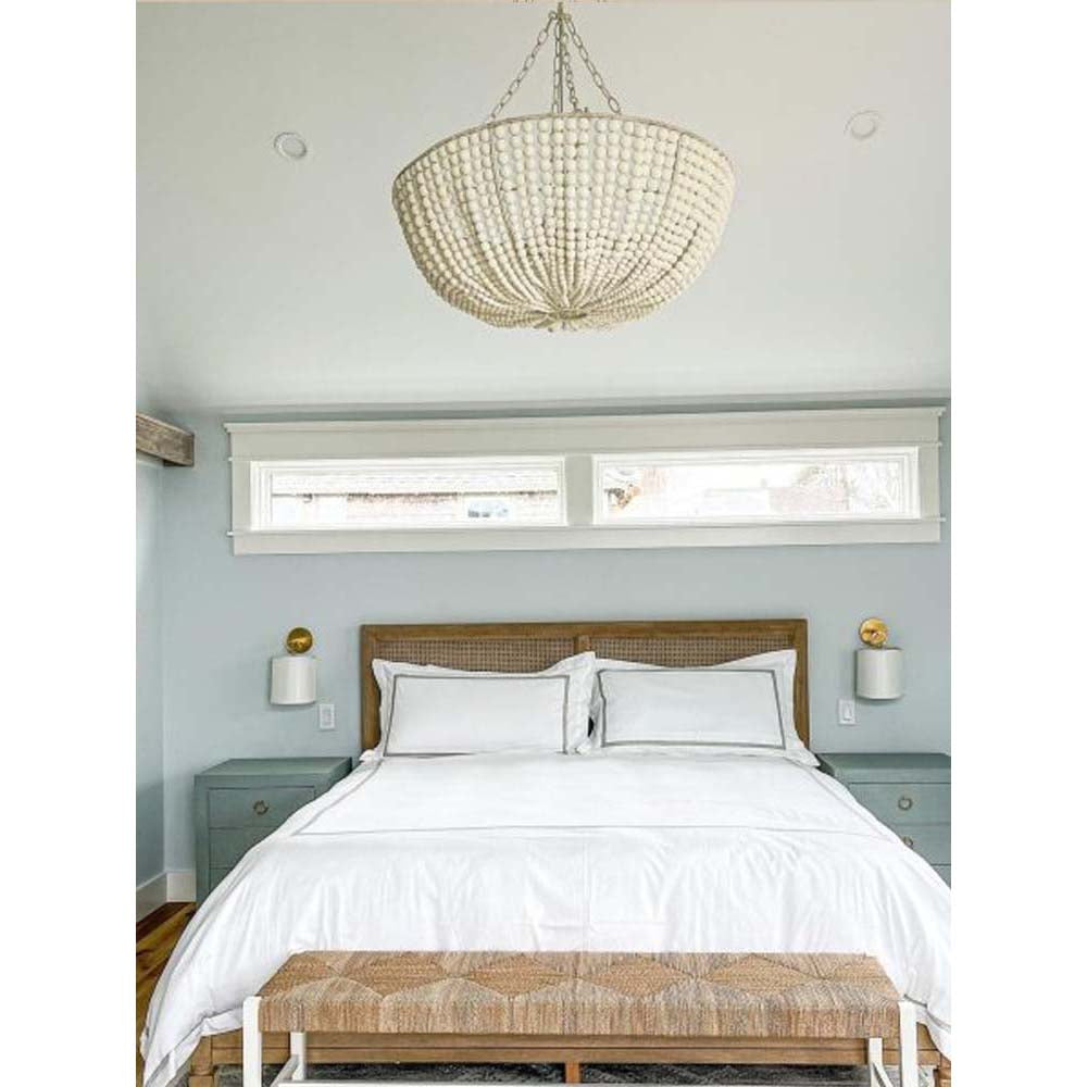 Lana Wood Beaded Chandelier
