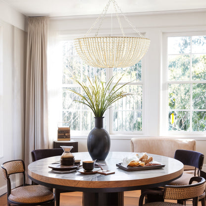 Lana Wood Beaded Chandelier