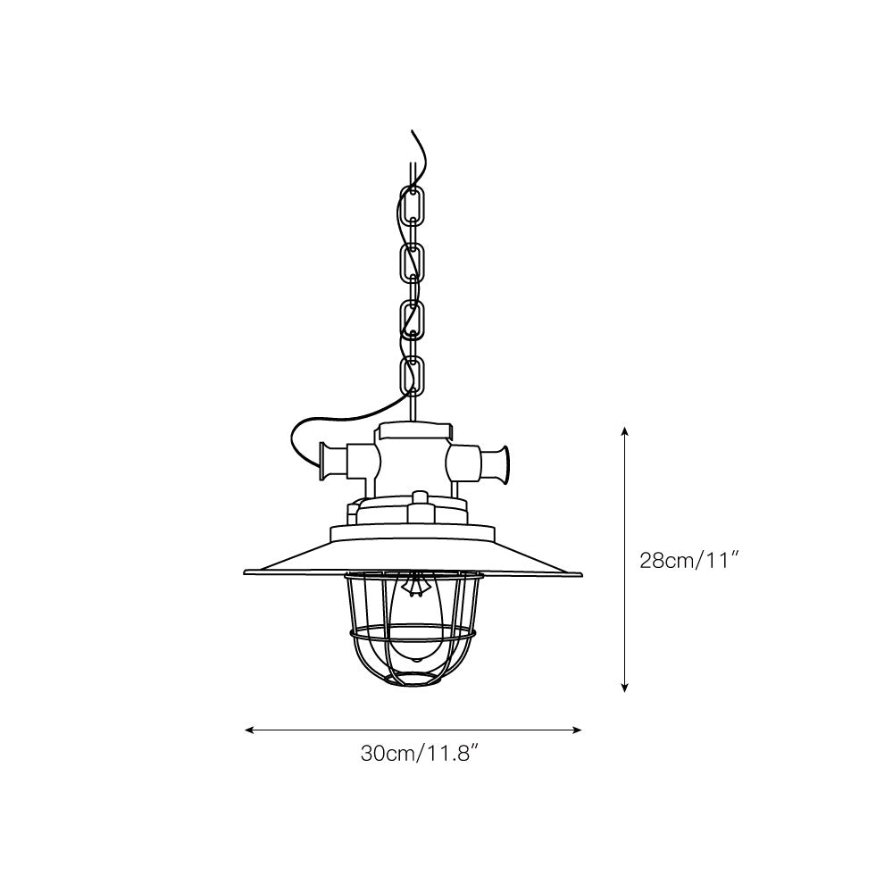 Bulkhead Cage Pendant Light