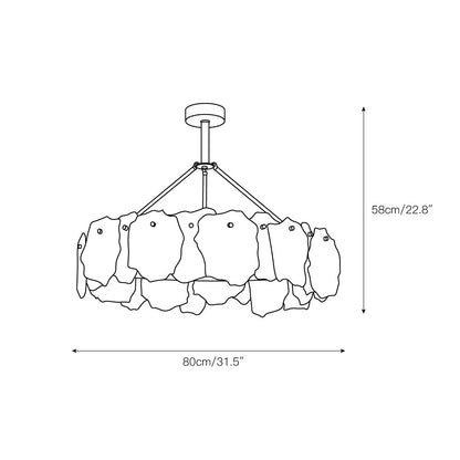 Burton Alabaster Chandelier