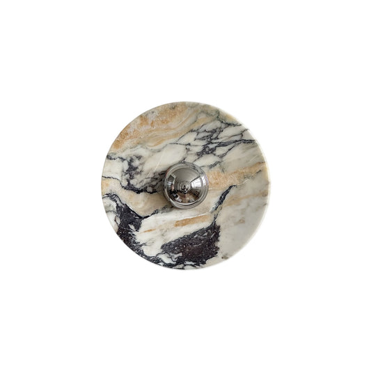 Calacatta Round Marble Wall Sconce