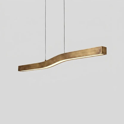 Camur Brass Linear Chandelier